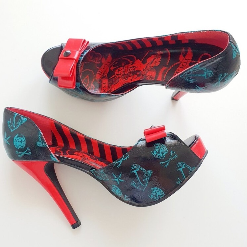 NEW - Iron Fist Don't Hold Your Breath Peep Toe Platform Pump Heels